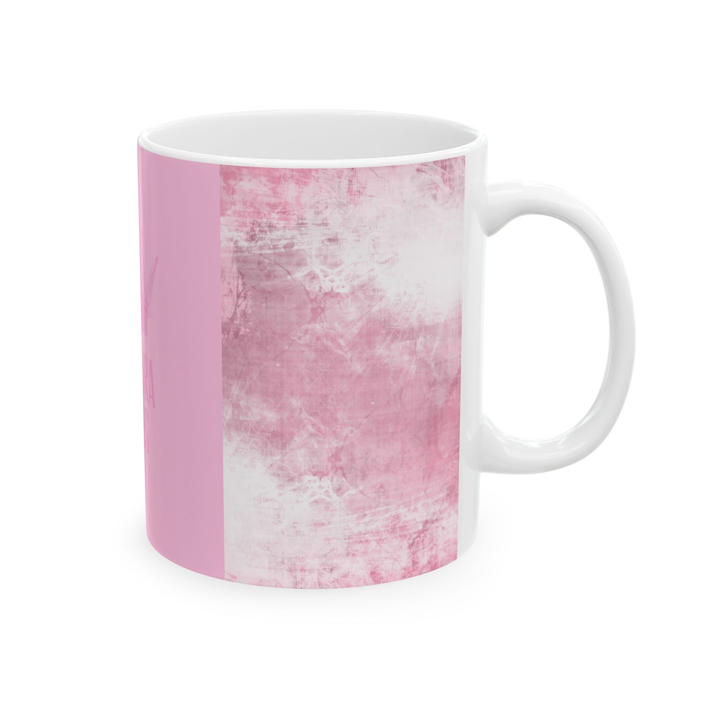 Pink Aura Diaries Ceramic Mug - Stylish Coffee Cup
