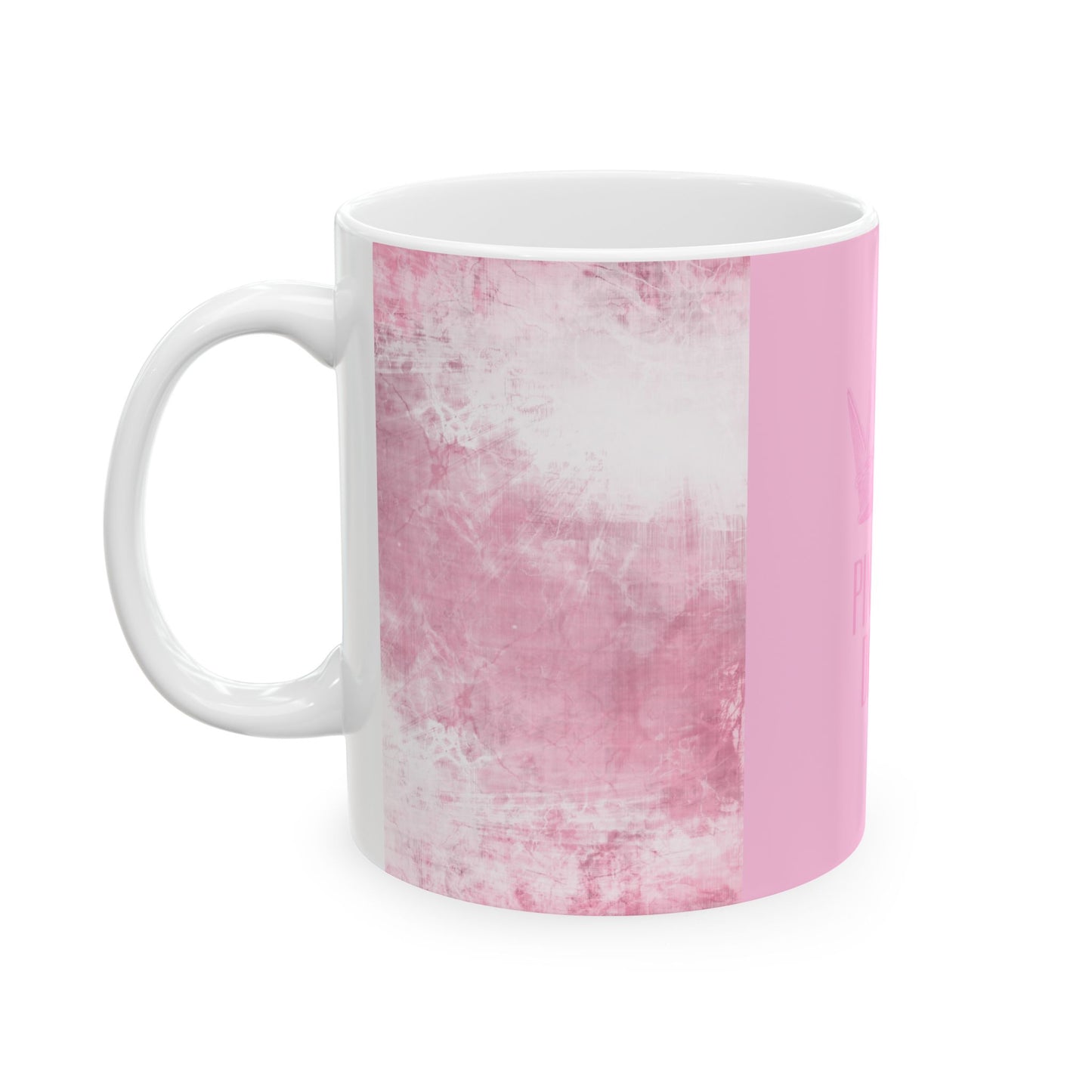 Pink Aura Diaries Ceramic Mug - Stylish Coffee Cup