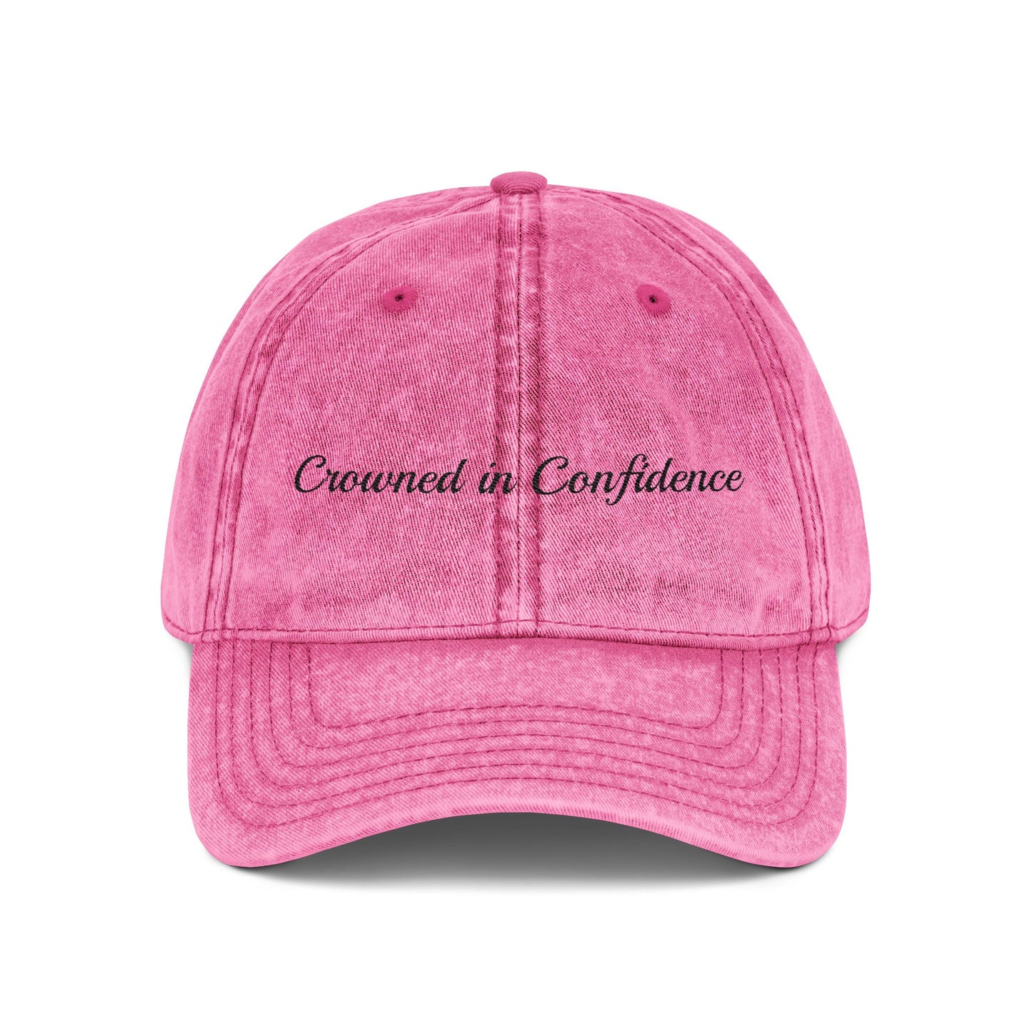 Vintage Embroidered Pink Aura Cap