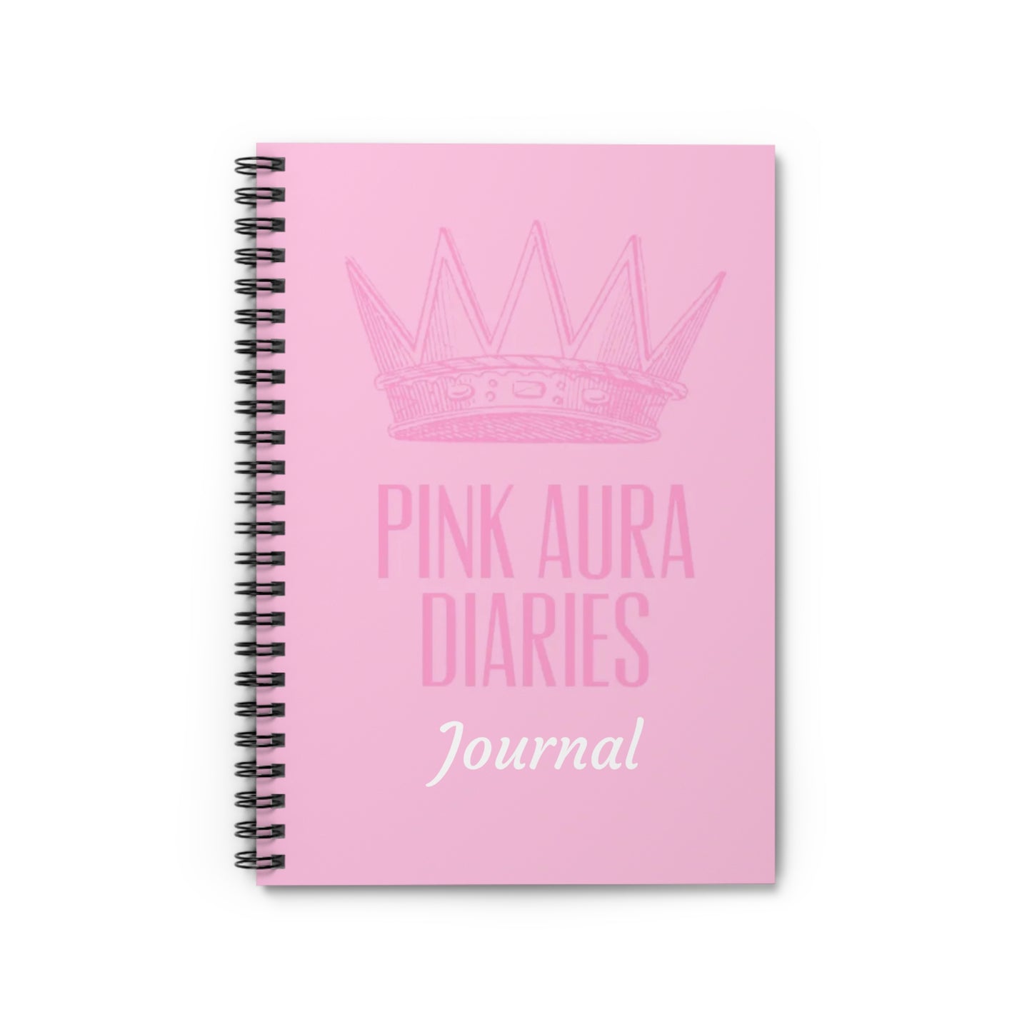 Pink Aura Diaries Spiral Notebook | Cute Journal for Dreams and Plans, Gift for Her