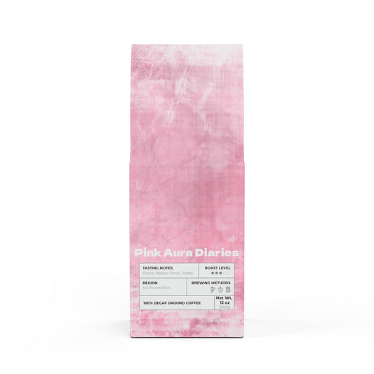 Pink Aura Diaries – Trapper Peak Decaf Coffee Blend (Medium Roast)