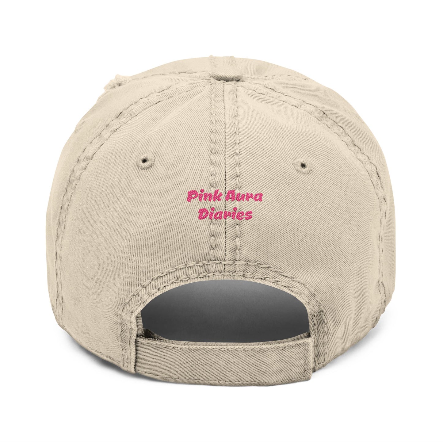 Pink Aura Activated Distressed Hat