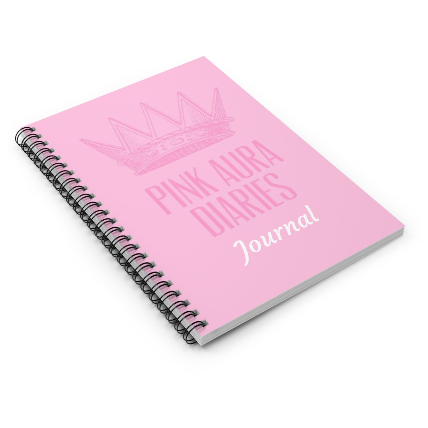 Pink Aura Diaries Spiral Notebook | Cute Journal for Dreams and Plans, Gift for Her